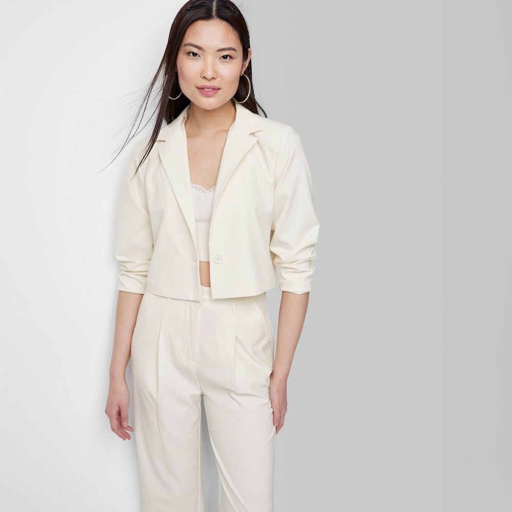 NWT Wild Fable Cropped Blazer - Picture 2 of 12